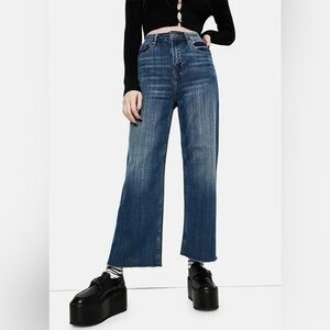 Classic Blue Wide-Leg Jeans